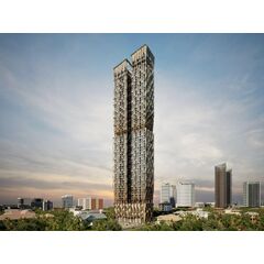 Квартира 2-комнатная 1+1 в Пномпене площадь 60м² 20 этаж