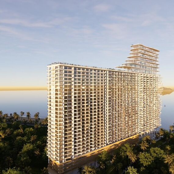 Квартира 2-комнатная 1+1 у моря в Сиануквиле площадь 40м² 19 этаж