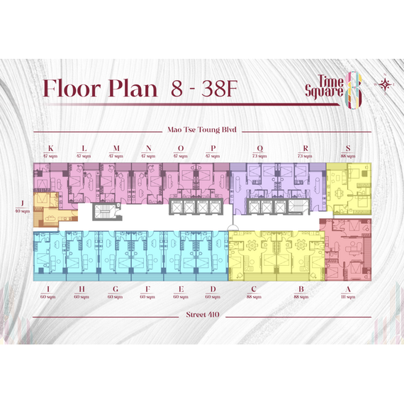 Квартира 2-комнатная 1+1 в Пномпене площадь 73м² 8 этаж, изображение 18
