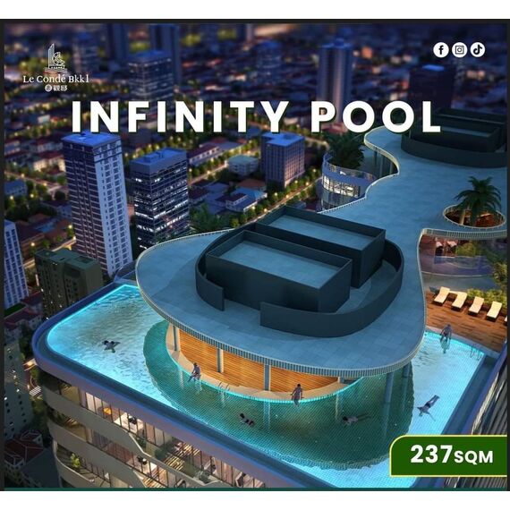 Квартира 1-комнатная студия 1+0 в Пномпене площадь 40м² 13 этаж, изображение 8