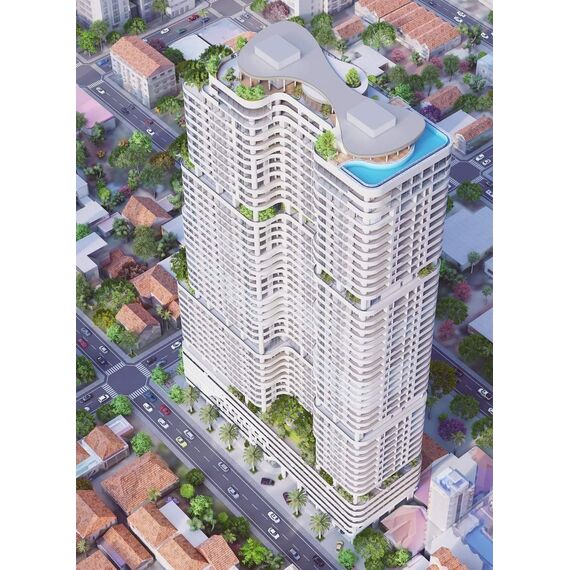 Квартира 3-комнатная 2+1 в Пномпене площадь 90м² 18 этаж, изображение 2
