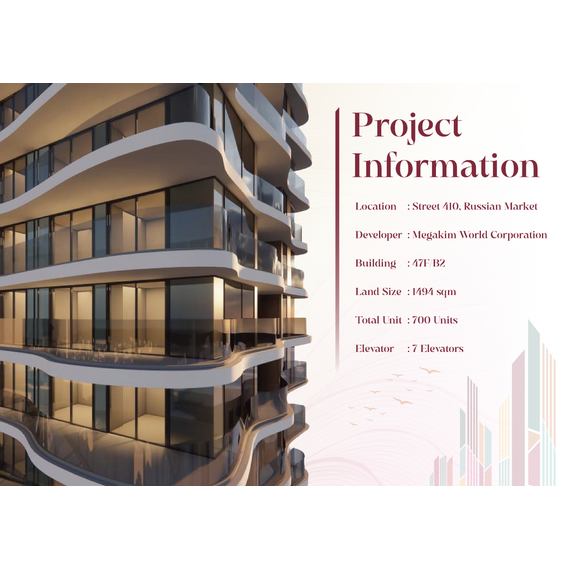 Квартира 1-комнатная студия 1+0 в Пномпене площадь 40м² 50 этаж, изображение 8