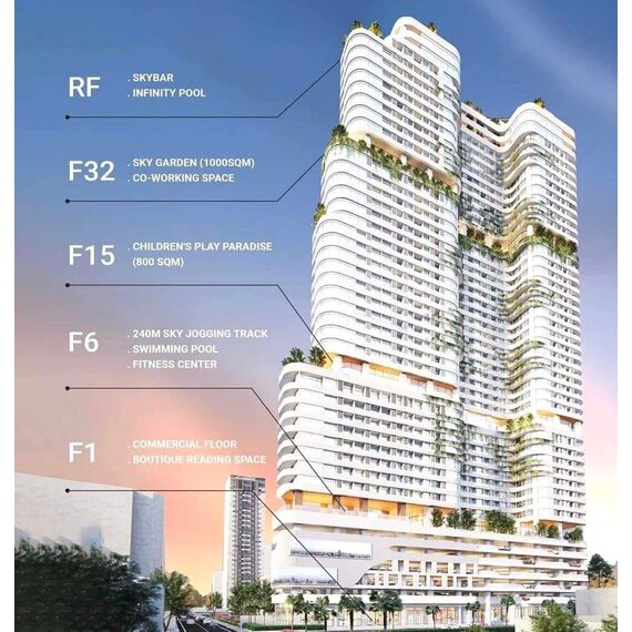 Квартира 1-комнатная студия 1+0 в Пномпене площадь 40м² 13 этаж, изображение 20